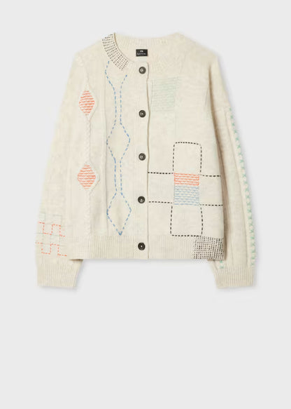 Paul smith | Cardigan patchwork en laine mélangée- Beige
