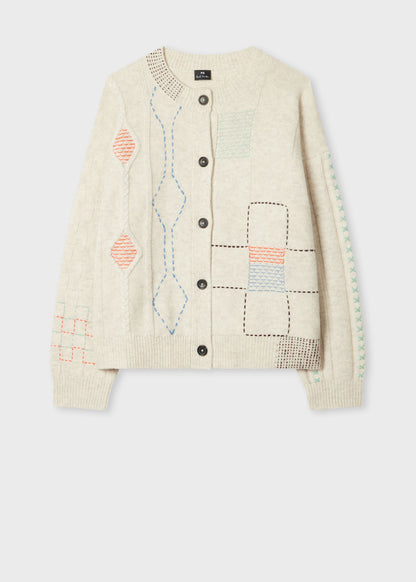 Paul smith | Cardigan patchwork en laine mélangée- Beige