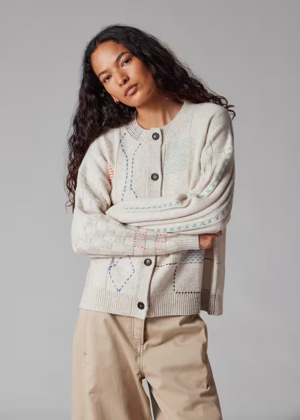 Paul smith | Cardigan patchwork en laine mélangée- Beige