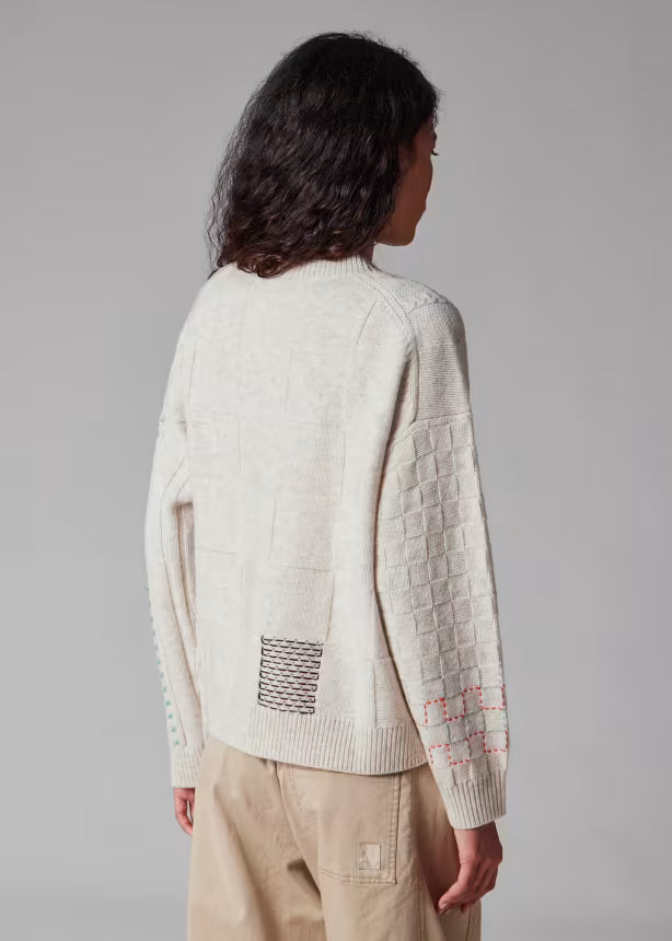 Paul smith | Cardigan patchwork en laine mélangée- Beige