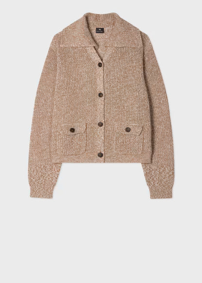 Paul smith | Cardigan châle en maille marl - Crème