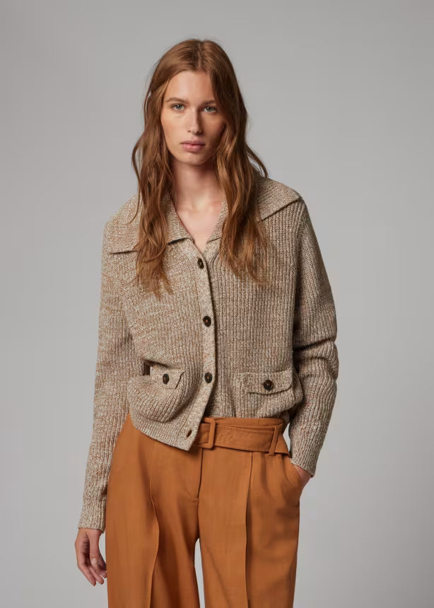 Paul smith | Cardigan châle en maille marl - Crème