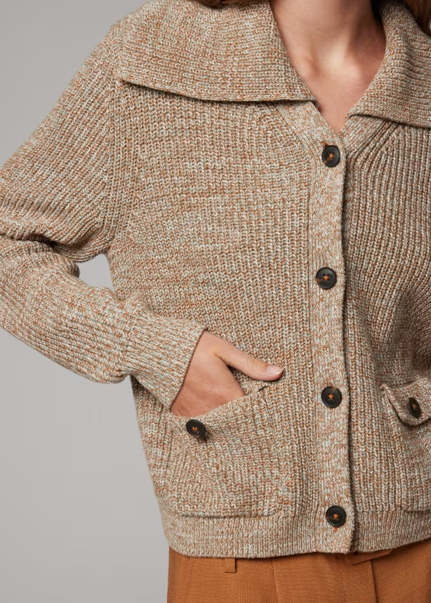 Paul smith | Cardigan châle en maille marl - Crème