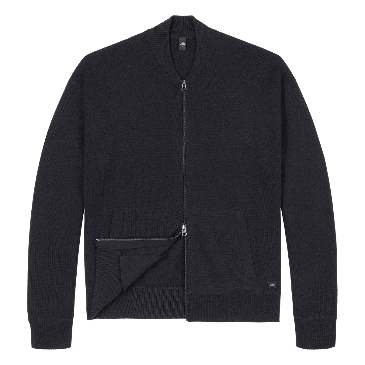 WAHTS | La veste bomber en laine mérinos ''Warner'' - Bleu nuit