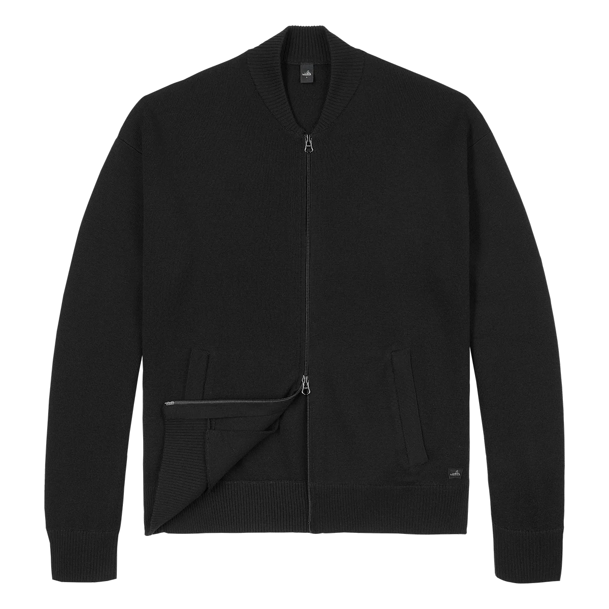 WAHTS | La veste bomber en laine mérinos ''Warner'' - Noir