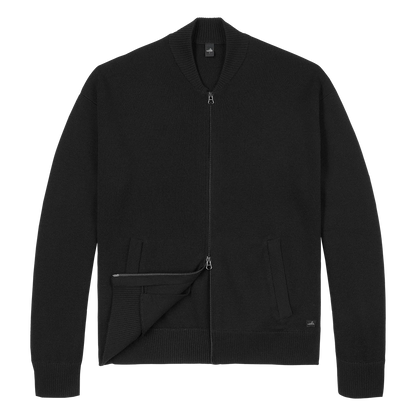 WAHTS | La veste bomber en laine mérinos ''Warner'' - Noir