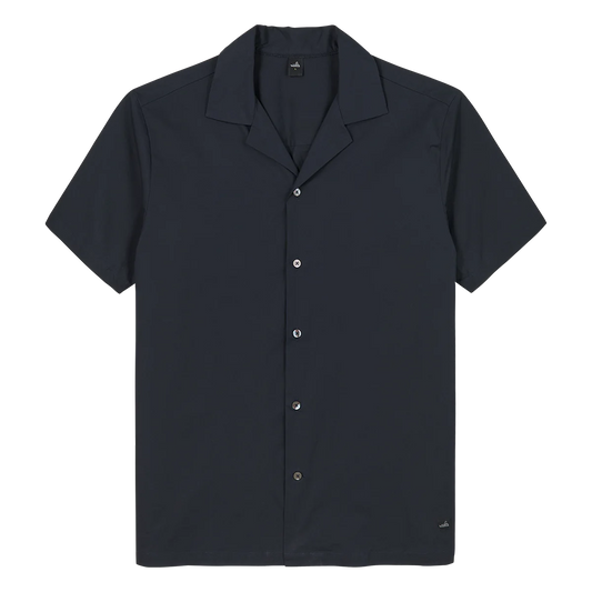 WAHTS | Chemise à col ouvert "WEBB" - Bleu marine
