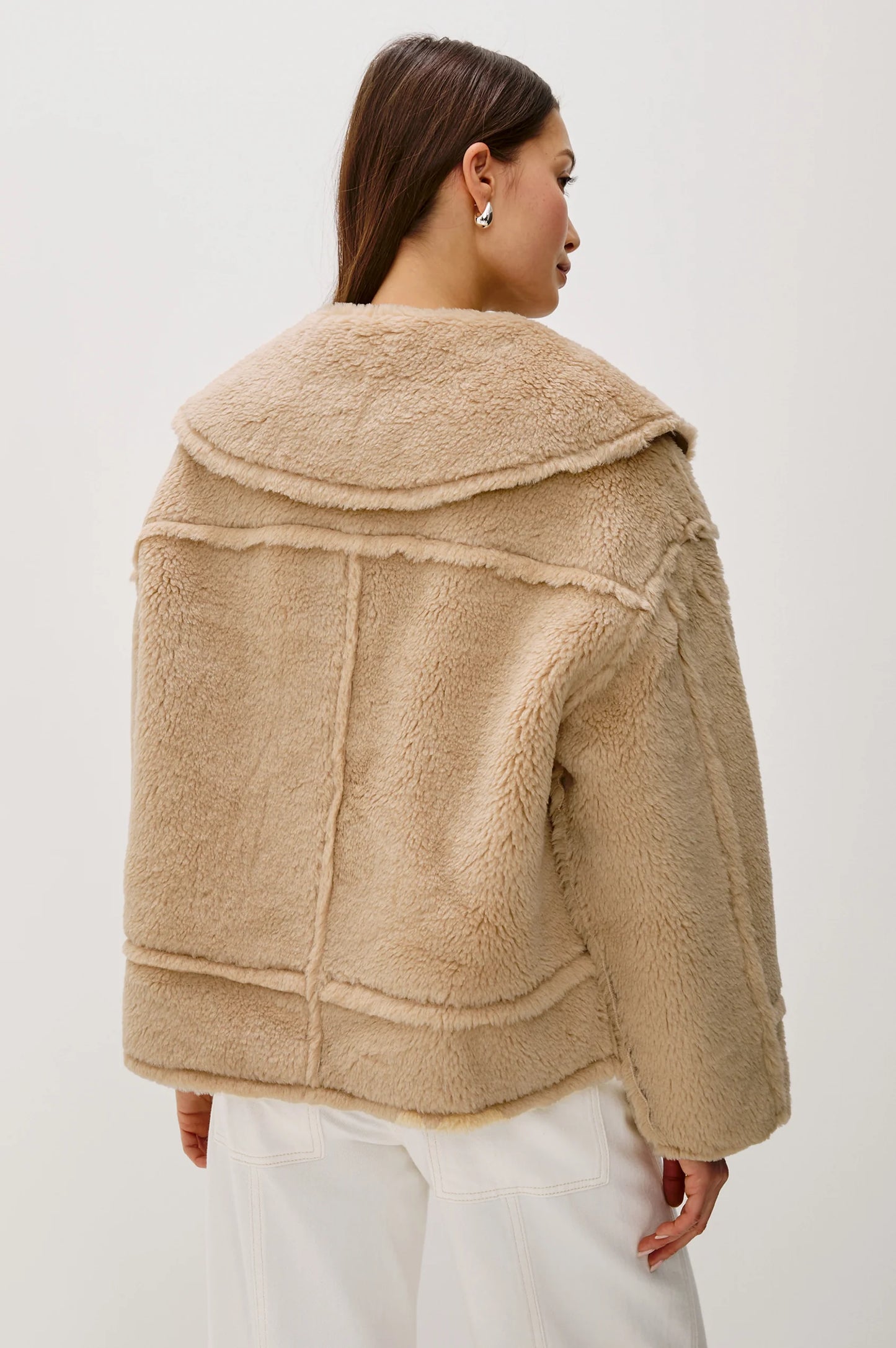 Rails | Veste ''Wesson'' en fausse peau lainée - Beige