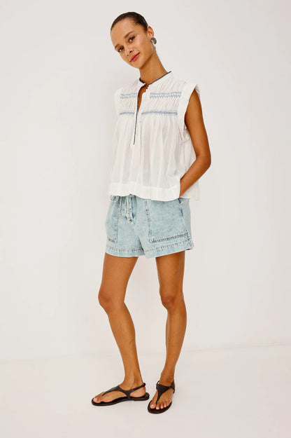 Rails | La chemise "Willow"- Bleu et blanche