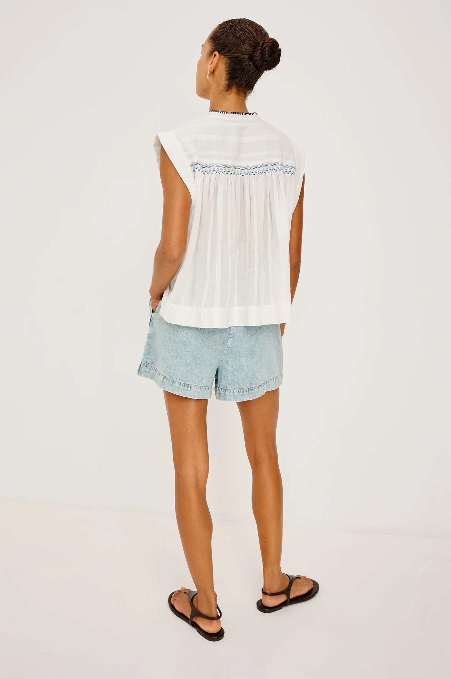 Rails | La chemise "Willow"- Bleu et blanche