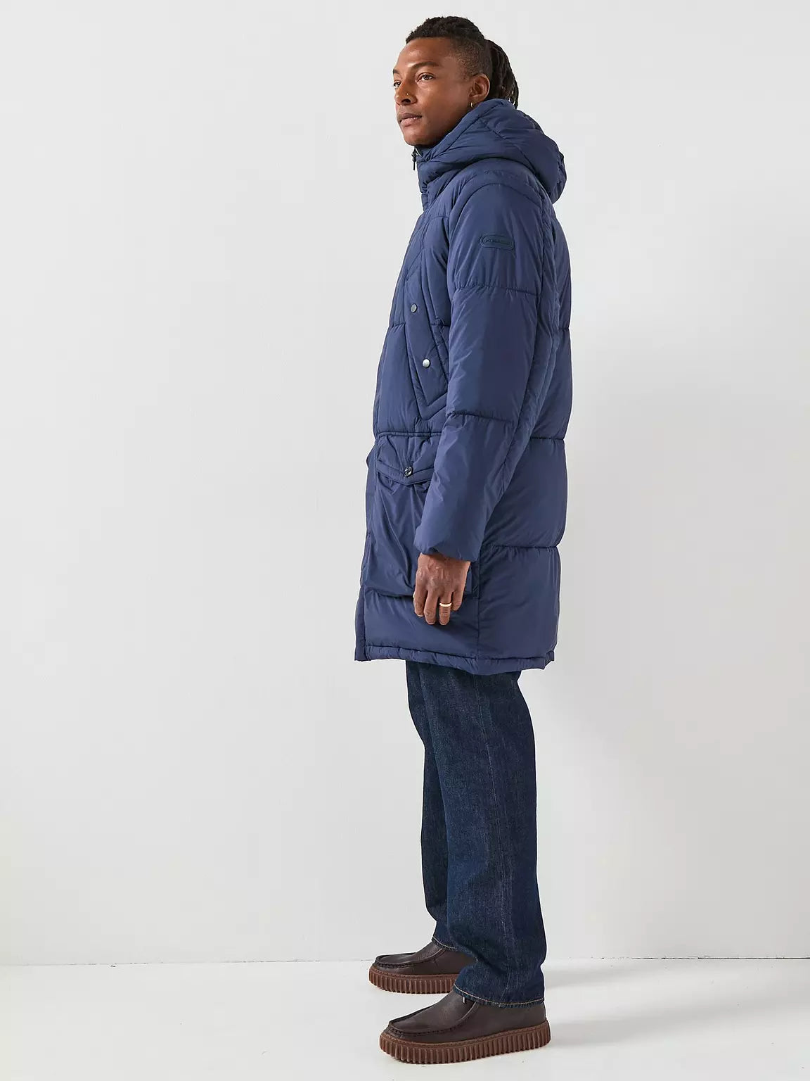 Paul Smith | Parka à capuche en fibre de duvet -  bleu foncé