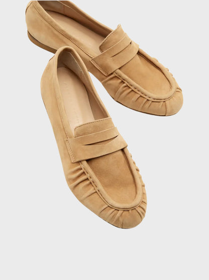 Sister x Soeur | Les mocassins Maren en ''daim'' - Tan