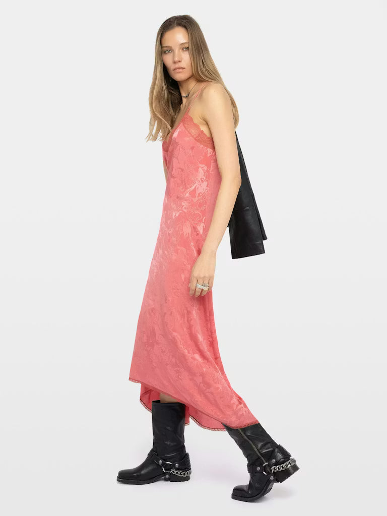 Zadig&Voltaire | Robe "RISTY"en soie- Rose thé