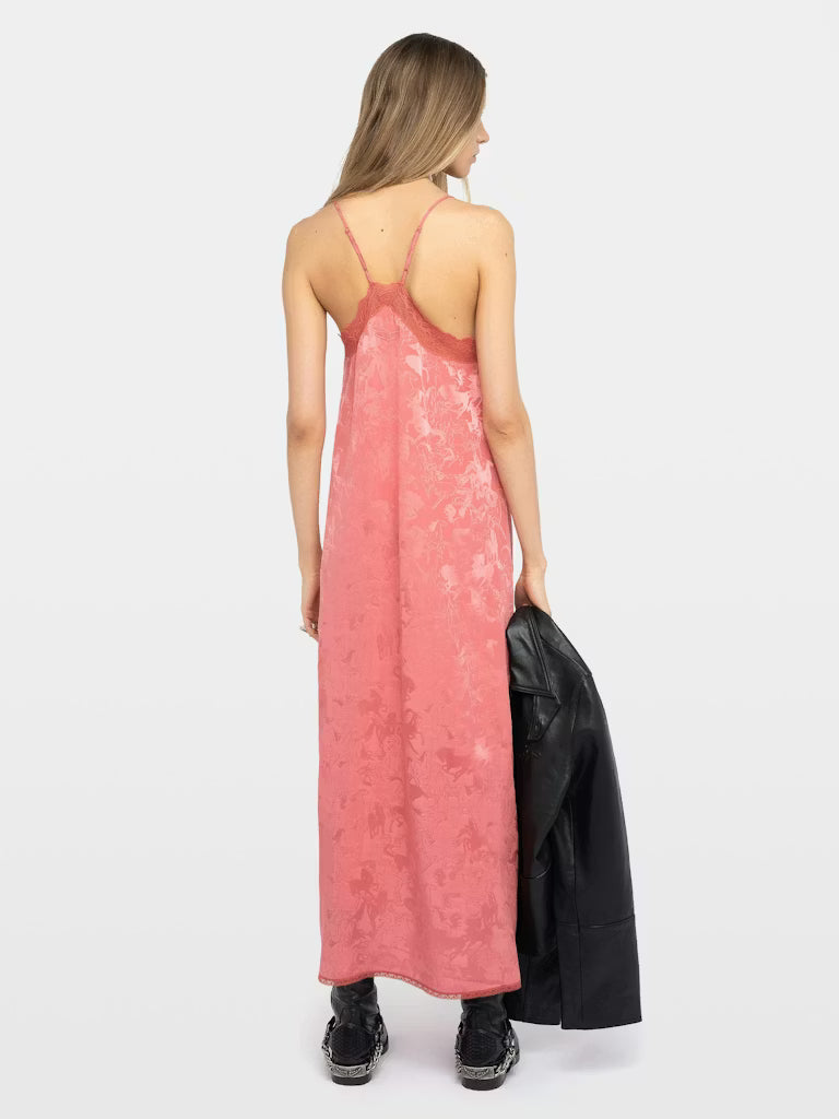 Zadig&Voltaire | Robe "RISTY"en soie- Rose thé