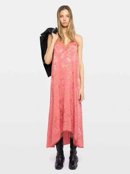 Zadig&Voltaire | Robe "RISTY"en soie- Rose thé