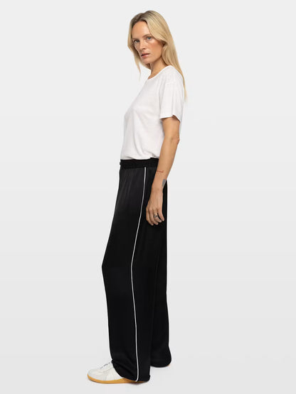Zadig&Voltaire | Pantalon 'Pin' | Noir satiné