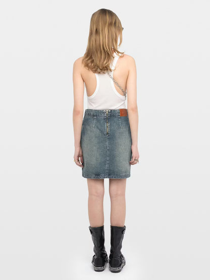 Zadig&Voltaire | Jupe en denim "Julipe"- Bleu moyen