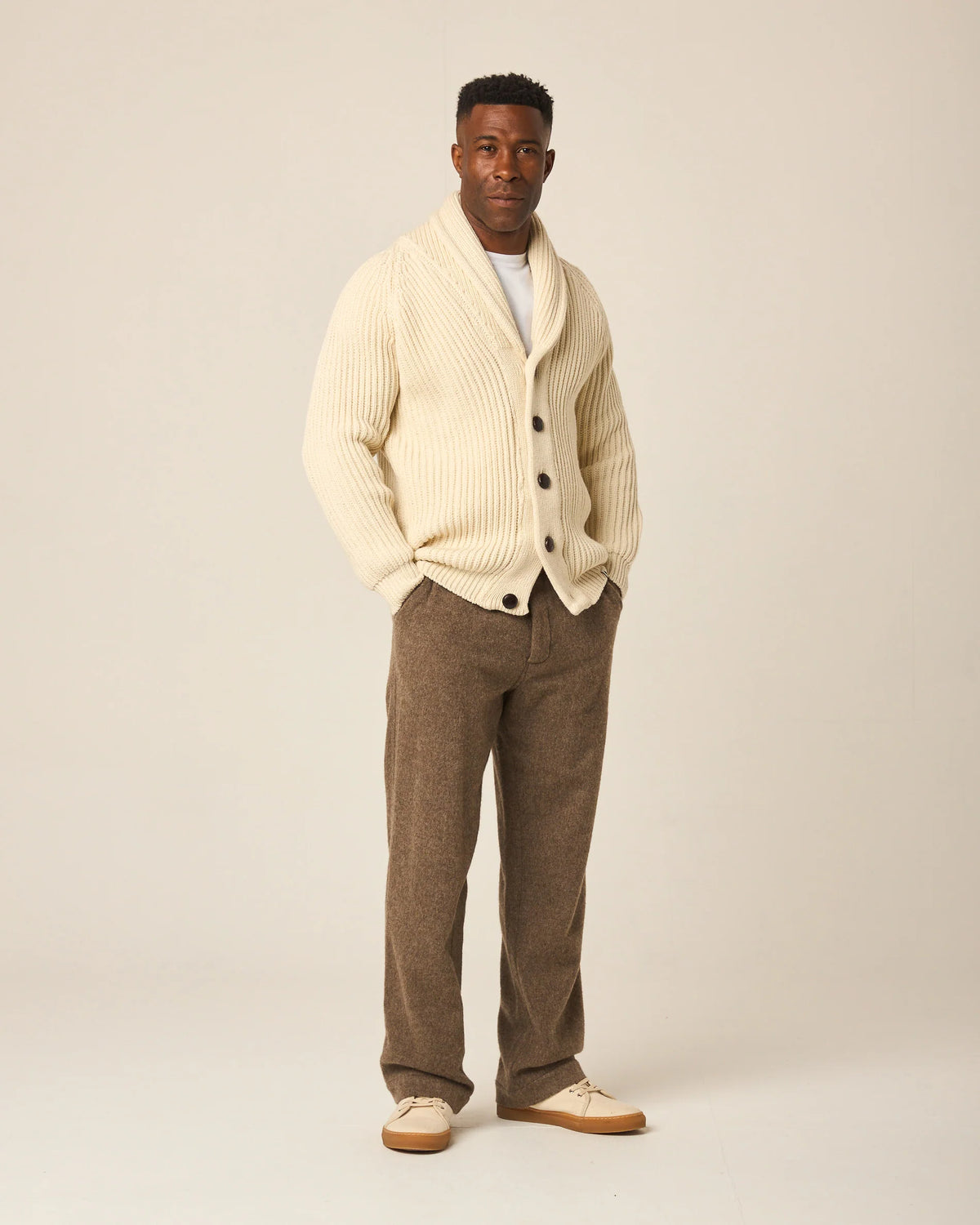 Peregrine | Cardigan '' Wilkinson '' - Beige