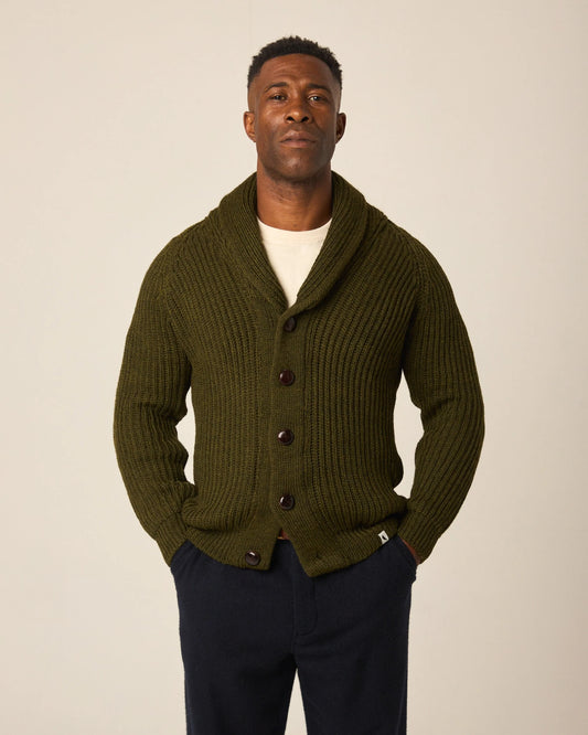 Peregrine | Cardigan '' Wilkinson '' - Vert