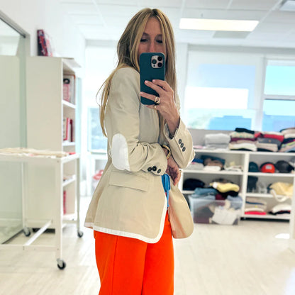 KERRI ROSENTHAL | Blazer "WORKDAY LE SUNSHINE" - Sable/Blanc