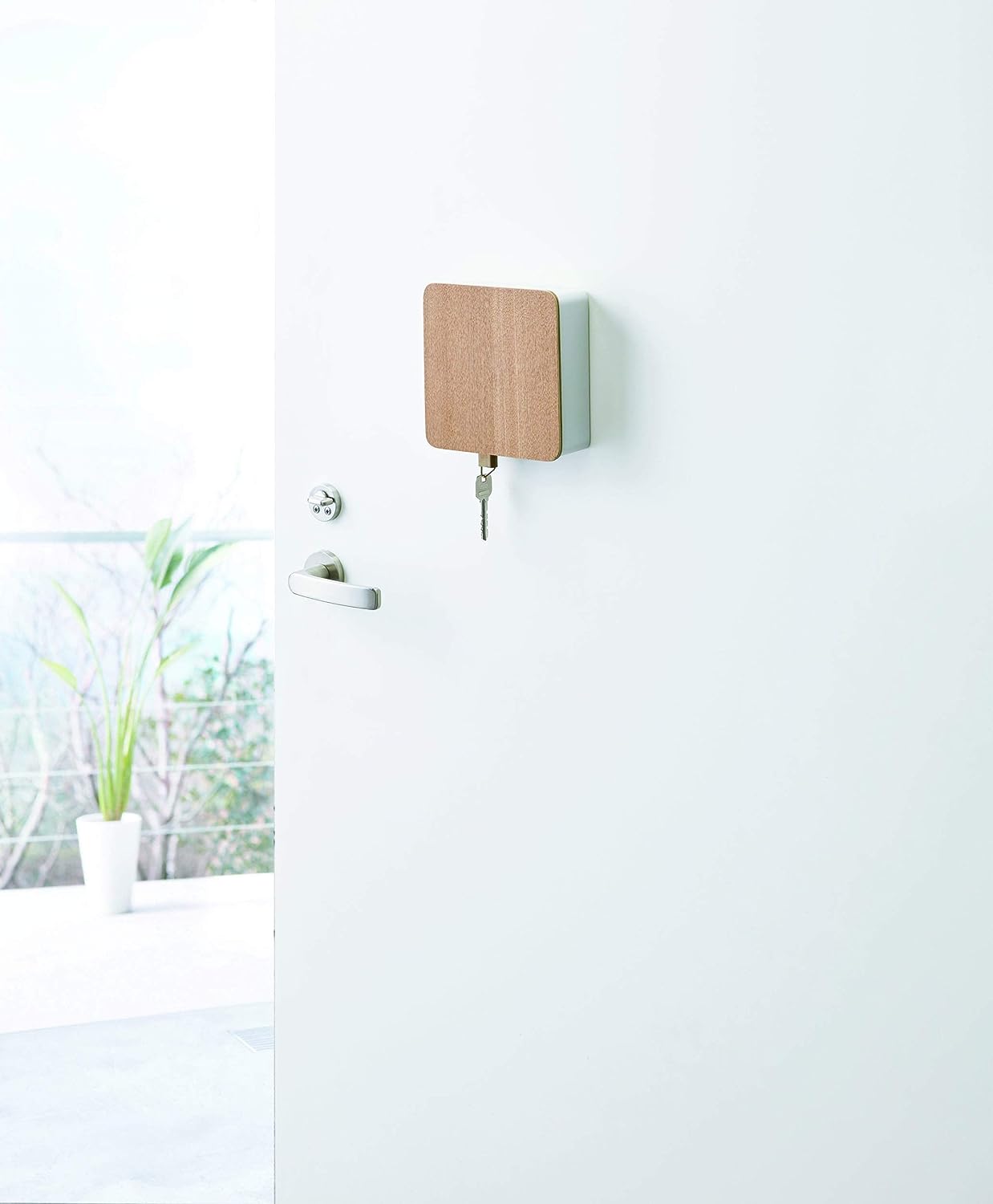Square Magnetic Key Cabinet | Steel + Wood