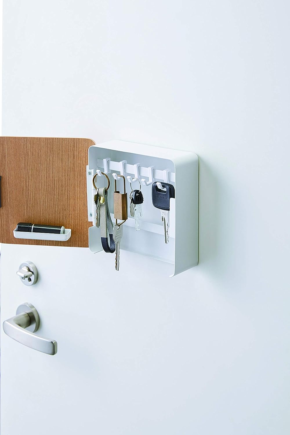 Square Magnetic Key Cabinet | Steel + Wood
