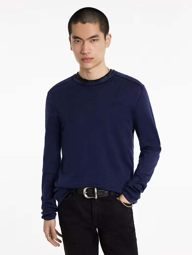 John Varvatos | Pull à col rond "Walter" - Bleu marine