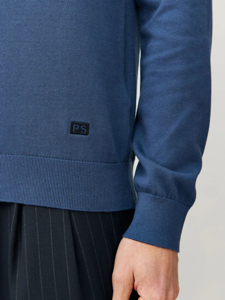 Paul Smith | Polo à manches longues en maille de coton - Bleu