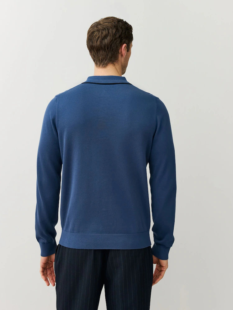 Paul Smith | Polo à manches longues en maille de coton - Bleu