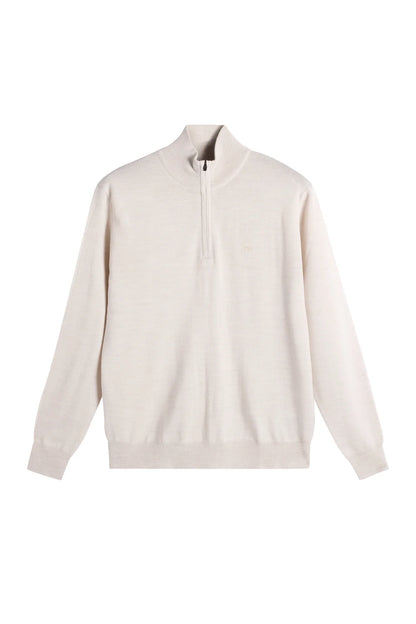 J.Lindeberg |  Pull Kiyan à demi-zip - Moonbeam Melange