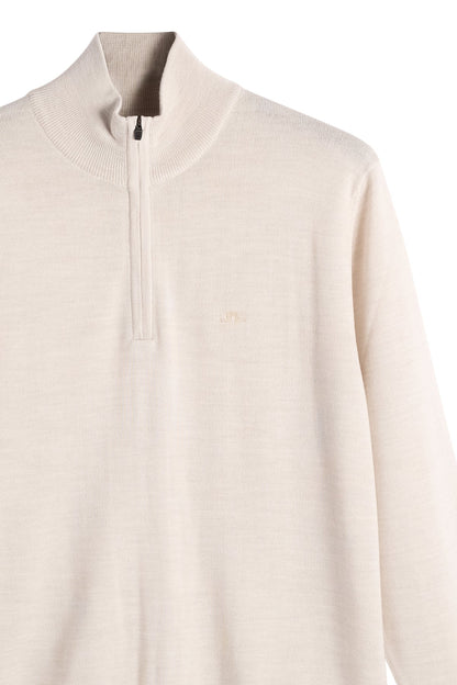 J.Lindeberg |  Pull Kiyan à demi-zip - Moonbeam Melange