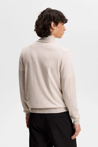 J.Lindeberg |  Pull Kiyan à demi-zip - Moonbeam Melange