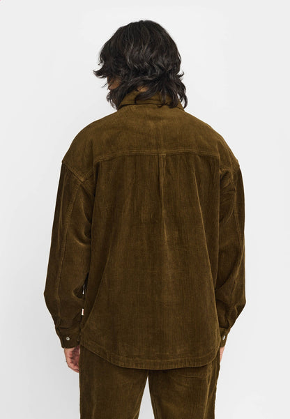 Revolution | Surchemise en corduroy zippée 3268 - Marron 
