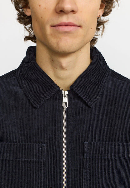 Revolution | Surchemise en corduroy zippée 3268 - Bleu marin