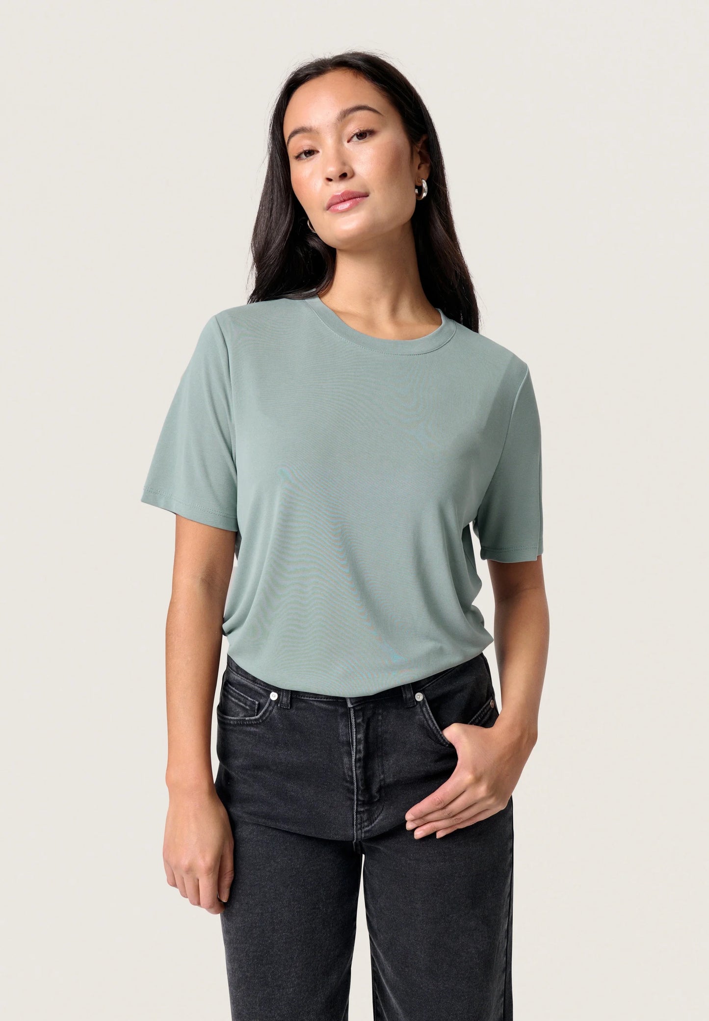 SOAKED IN LUXURY | Tee-shirt "COLUMBINE" - Bleu