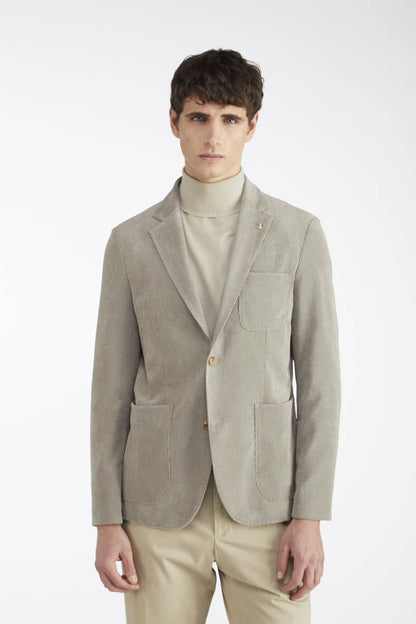 AT.P.CO | Blazer en velours côtelé stretch ''GEGE' - Gris clair