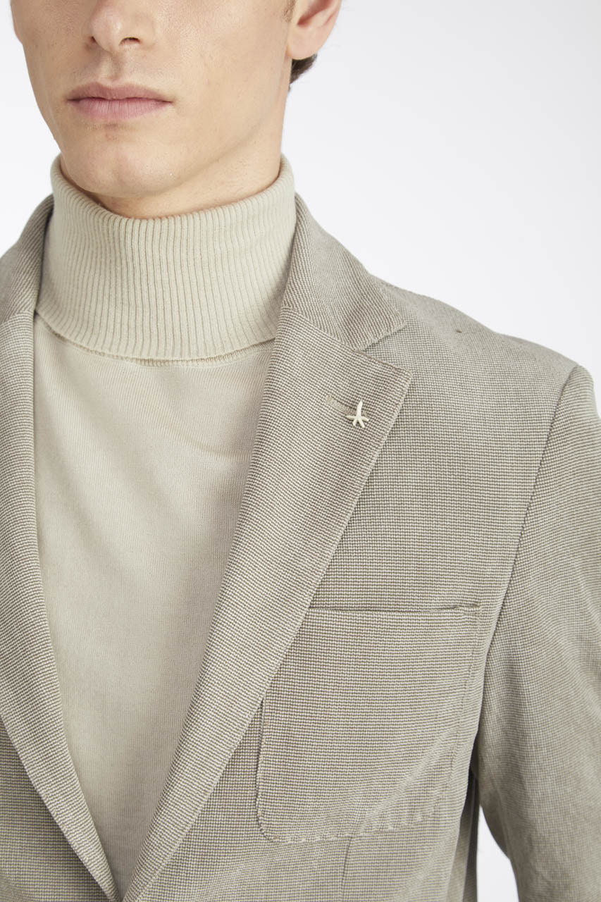 AT.P.CO | Blazer en velours côtelé stretch ''GEGE' - Gris clair