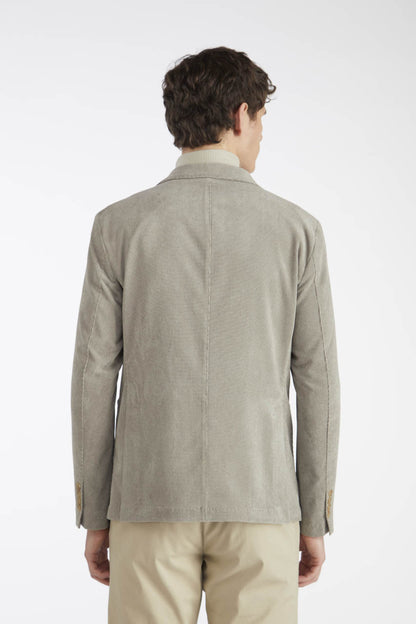 AT.P.CO | Blazer en velours côtelé stretch ''GEGE' - Gris clair