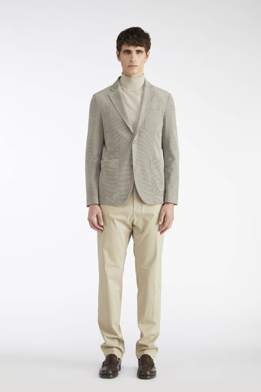 AT.P.CO | Blazer en velours côtelé stretch ''GEGE' - Gris clair