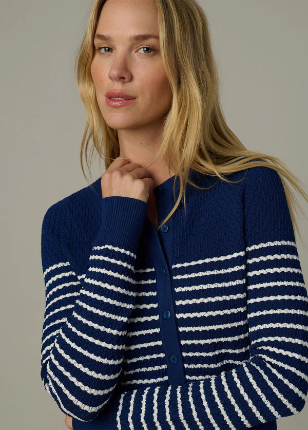 JOE'S | Cardigan Pointelle 'Dani' | Bleu Royal