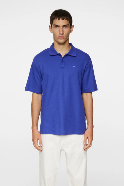 J.Lindeberg | Le polo “Trond” coton piqué  - Mauve Clemantis