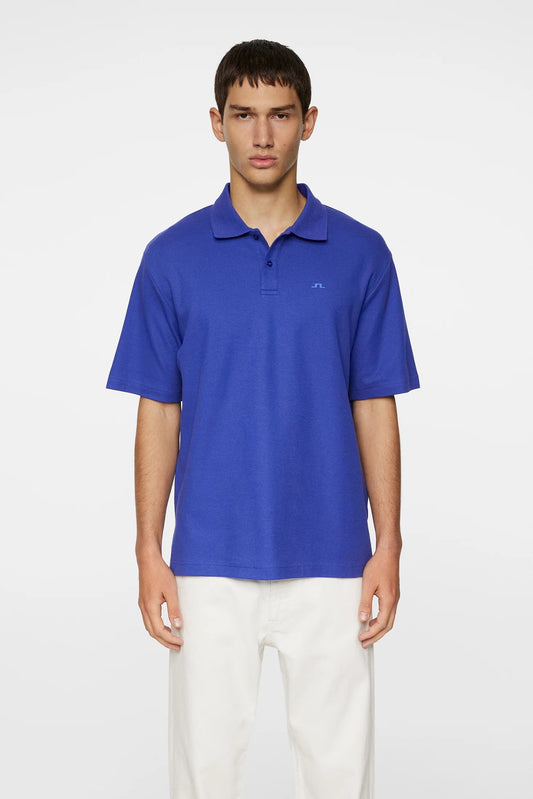 J.Lindeberg | Le polo “Trond” coton piqué  - Mauve Clemantis