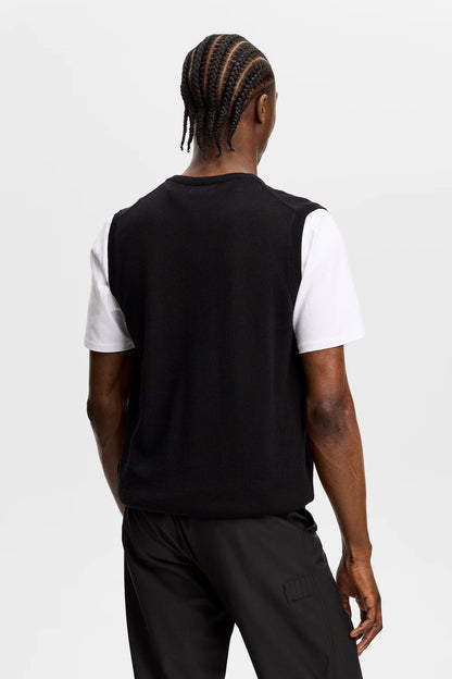 J.Lindeberg | Gilet en maille mérinos "Liam" - Noir