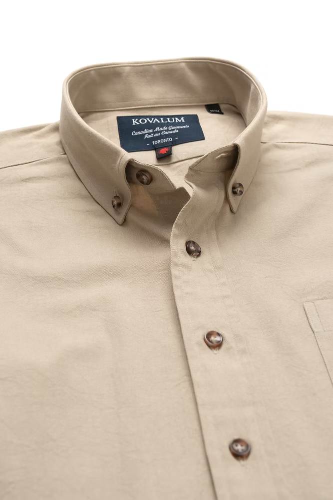 Kovalum | Chemise boutonnée Oxford - Kaki