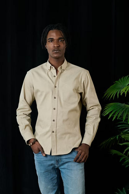 Kovalum | Chemise boutonnée Oxford - Kaki
