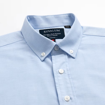 Kovalum | Chemise boutonnée Oxford - Bleu clair