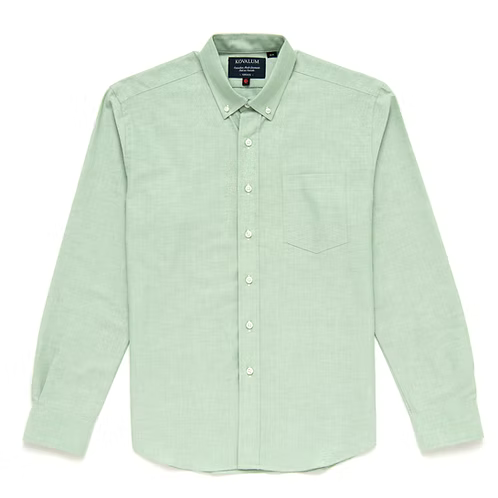KOVALUM | Chemise oxford - Vert pâle