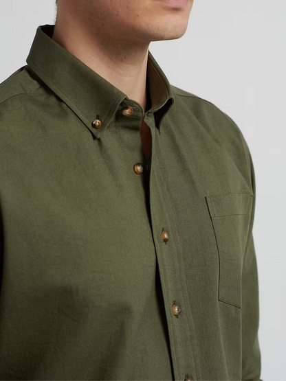 Kovalum | Chemise boutonnée Oxford - Olive