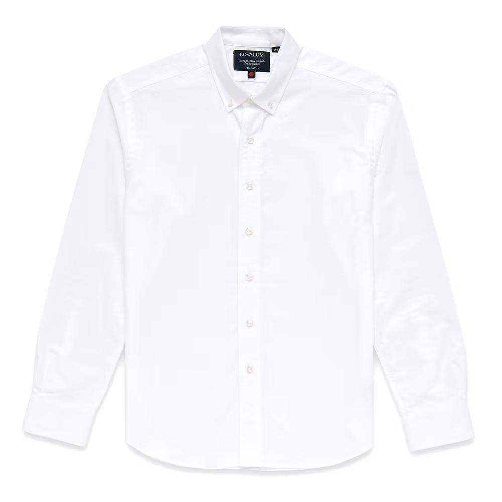 Kovalum | Chemise Oxford à boutons - Blanc