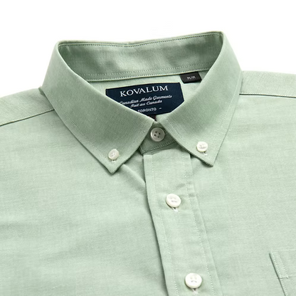 KOVALUM | Chemise oxford - Vert pâle